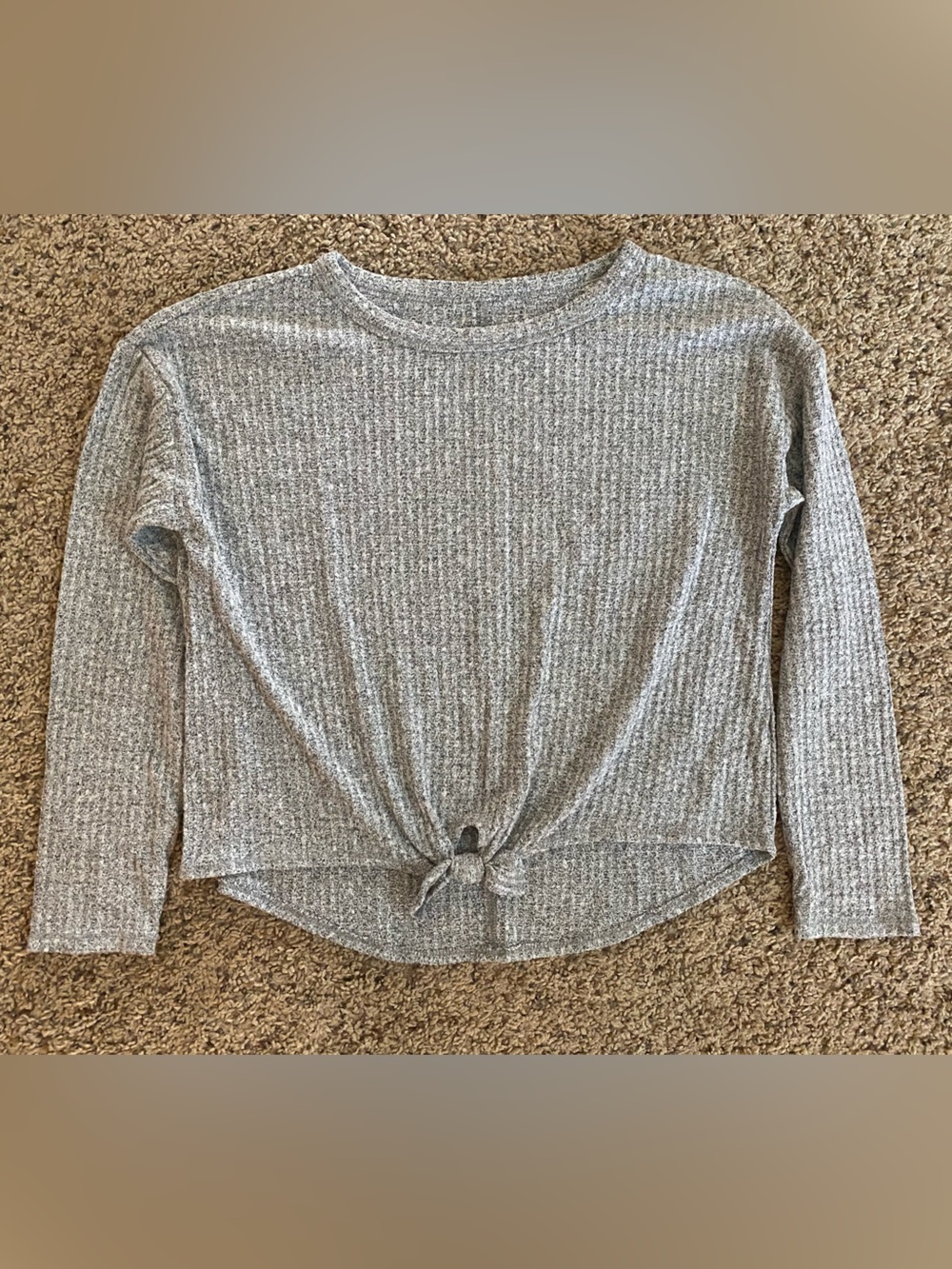 So L 10/12 long sleeve tie front long sleeve shirt